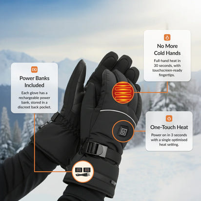 lúvora's  electric heated gloves